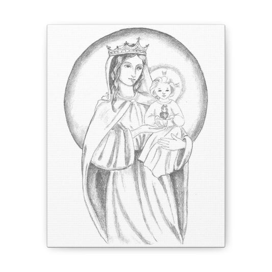 Madonna and Child Wall Canvas