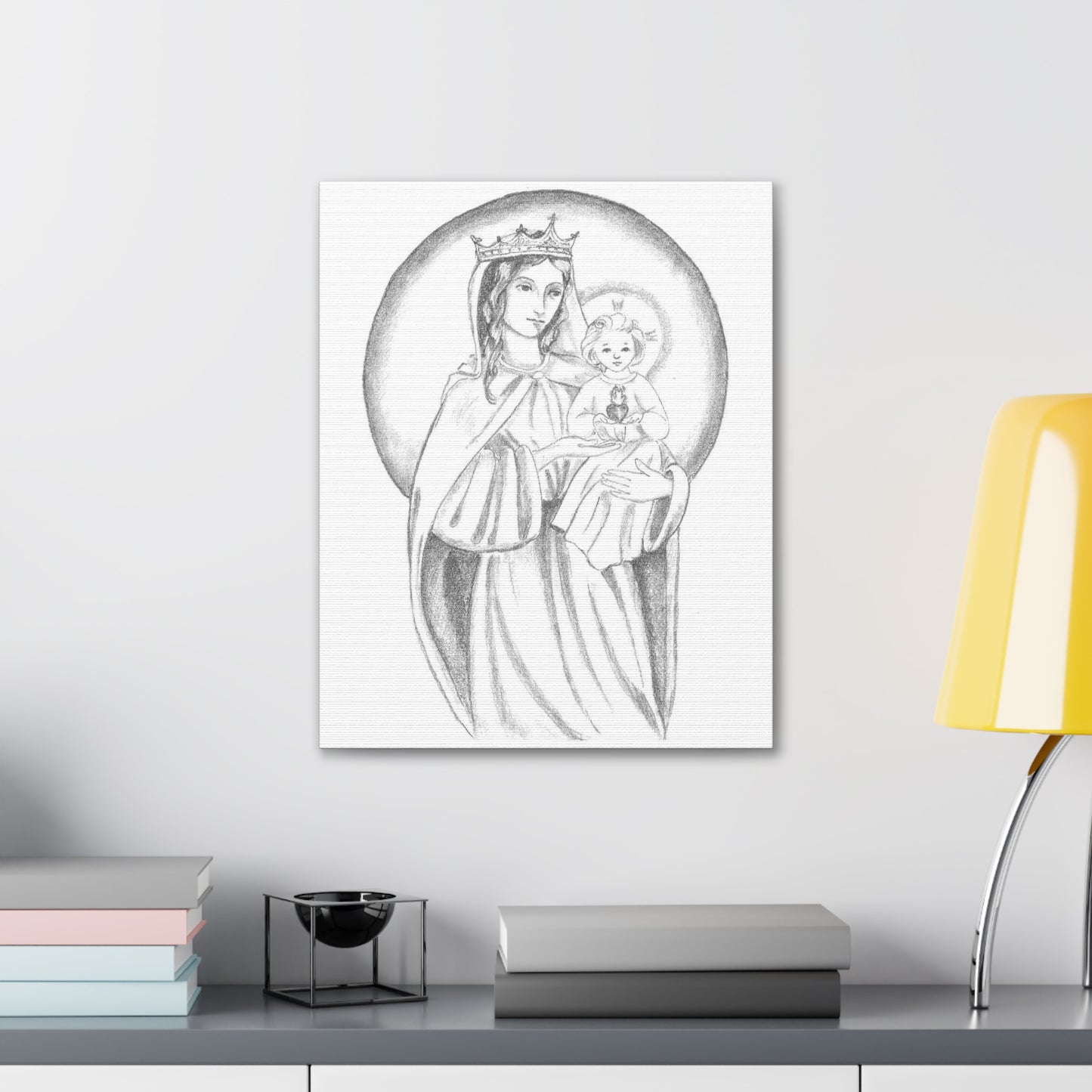 Madonna and Child Wall Canvas